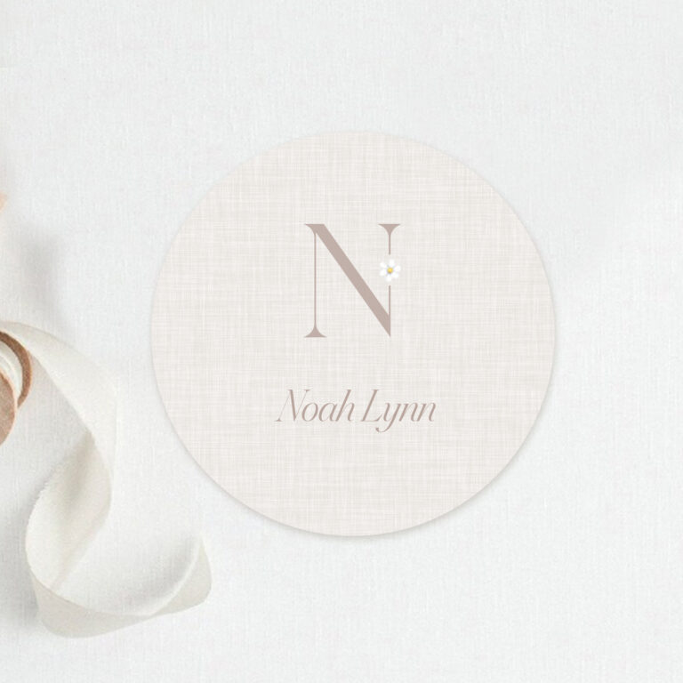 Geboortekaartje Noah rond Maison à la carte