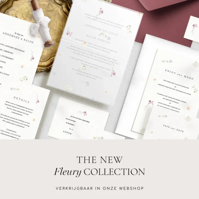 FLEURY || Zachte, subtiele illustraties geven jullie stationery nét dat beetje extra. Fleurig, verfijnd en zomers - Fleury maakt een statement zonder overdaad 🌿 Wil je heel graag deze set, maar net een tikje anders? Stuur ons vooral even een berichtje en vraag naar de mogelijkheden. We kunnen je vást helpen ;-)!

#maison_alacarte #maisonalacarte #ontwerpopmaat #trouwkaart #fleury #weddingstationery #savethedate #trouwkaarten #verloofd #trouwenin2025 #trouwenin2026